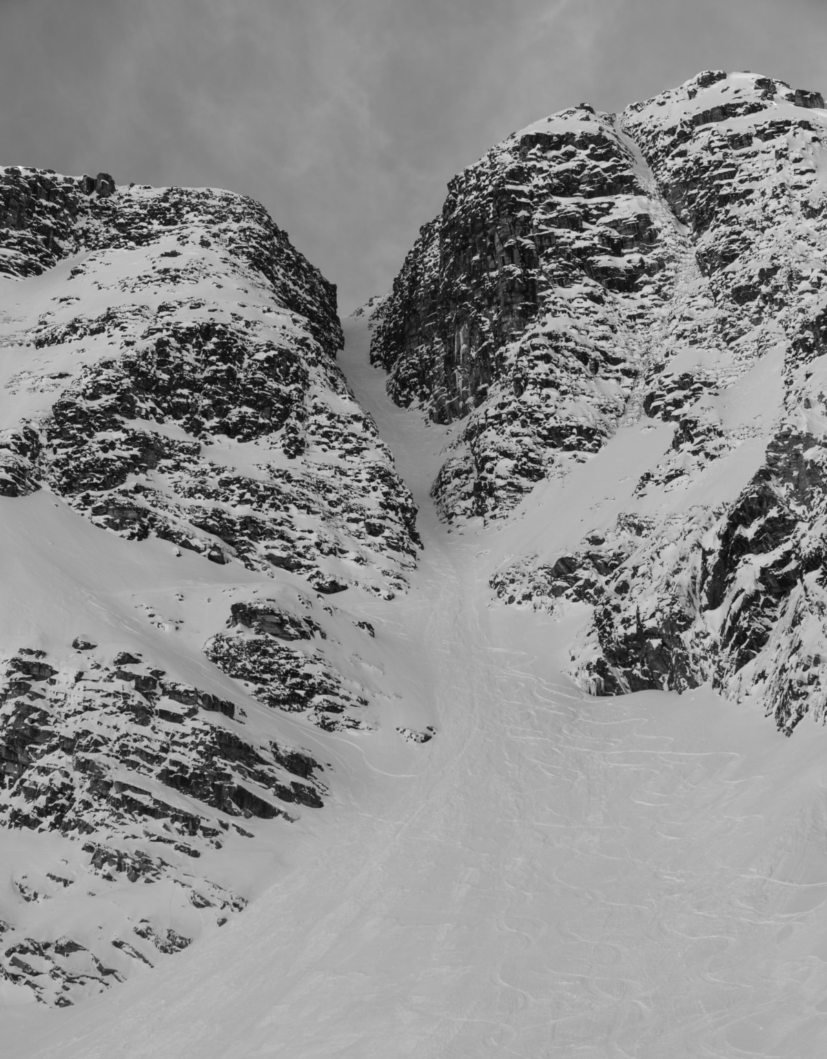 view of the forever young couloir